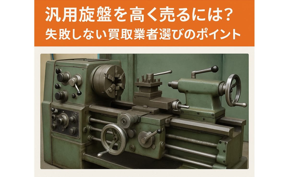 鉄工所閉めます・機械まとめて高値で買い取り出来る方 汎用旋盤を高く売るには？失敗しない買取業者選びのポイント | 機械